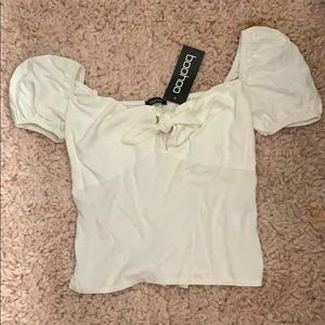 NEW boohoo key hole shirt